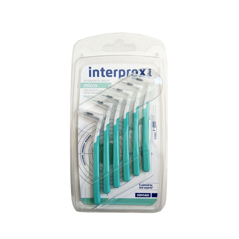 Interprox Micro Plus Interdental Brushettes 1.1mm x6