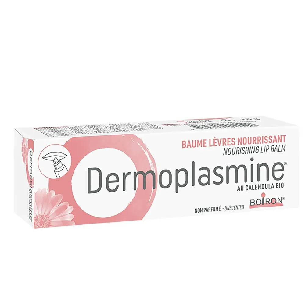 Baume à lèvres Boiron Dermoplasmine Calendula 10 g (0,35 oz) - Réparateur et nourrissant 