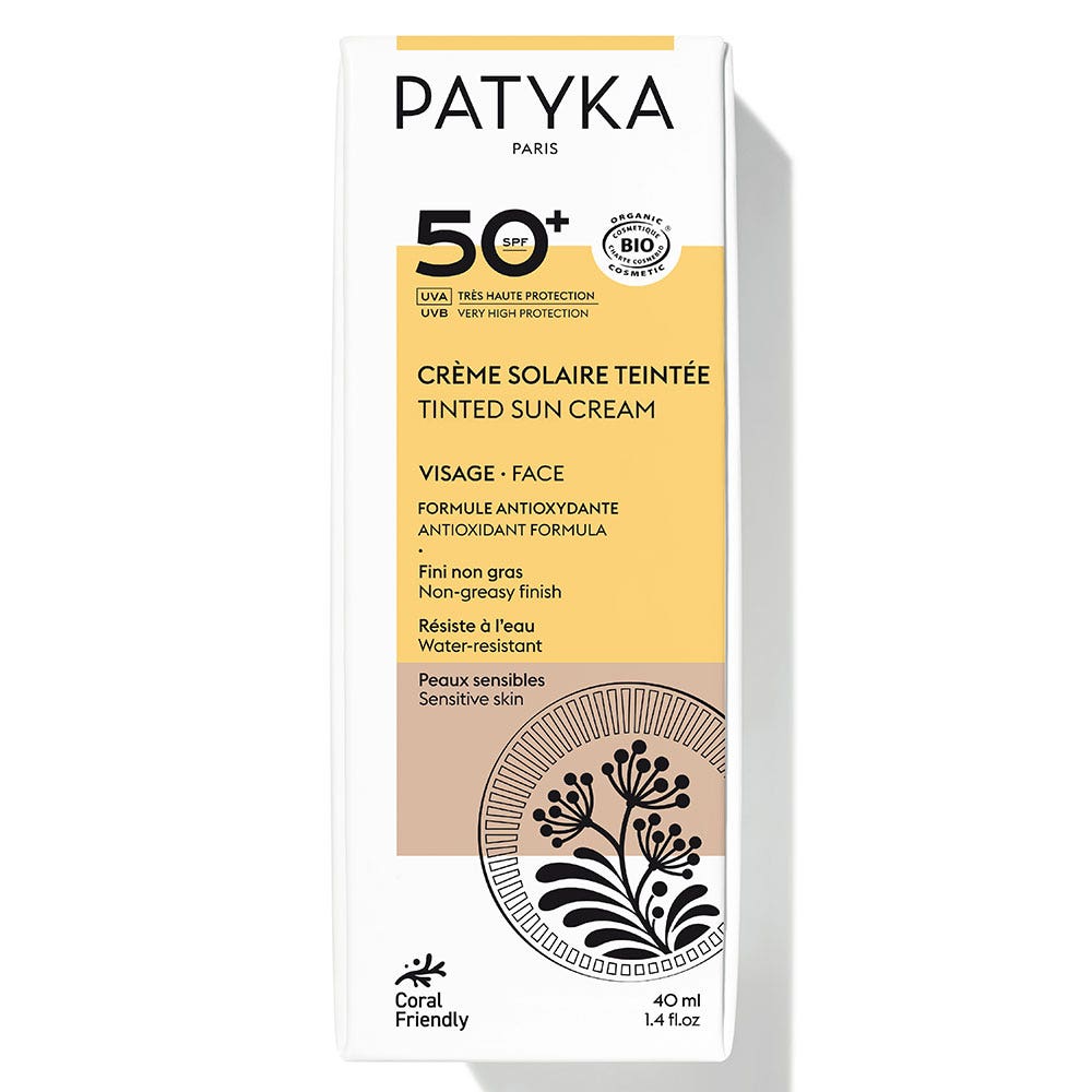 Patyka Sunscreens Tinted SPF50+ organic sunscreen cream 40 ml (1.35fl oz)