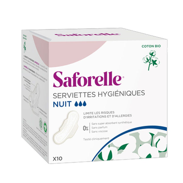 Saforelle Night Hygienic Towels X10 x10