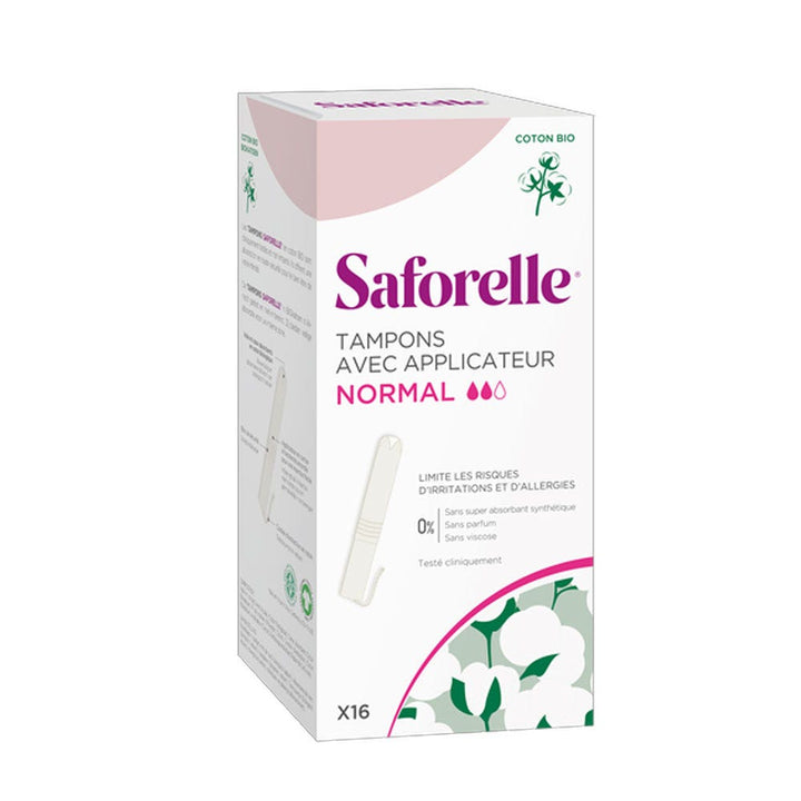 Saforelle Normal pad with Bioes cotton applicators x16