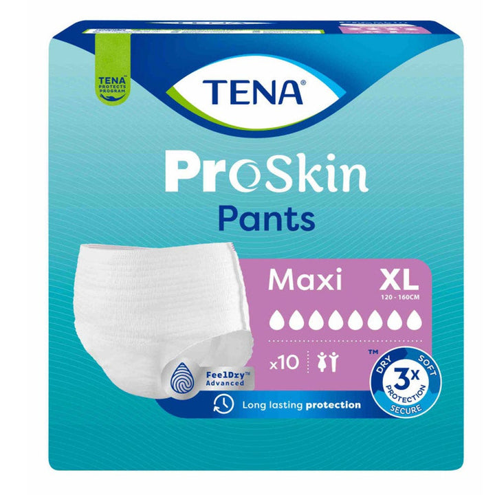 Tena Proskin Maxi Pants Urinary Absorbent Size XL 120-160cm x10