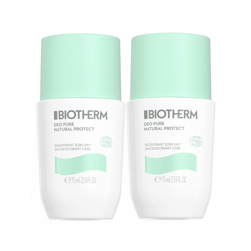 Biotherm Deo Pure Natural Protect 24-hour deodorant 2 x 75ml (2.54fl oz)