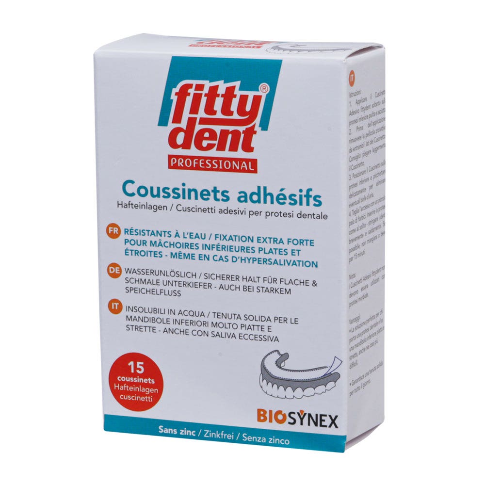 Fitty Dent Professional extra strong adhesive fixation cushions 15 units