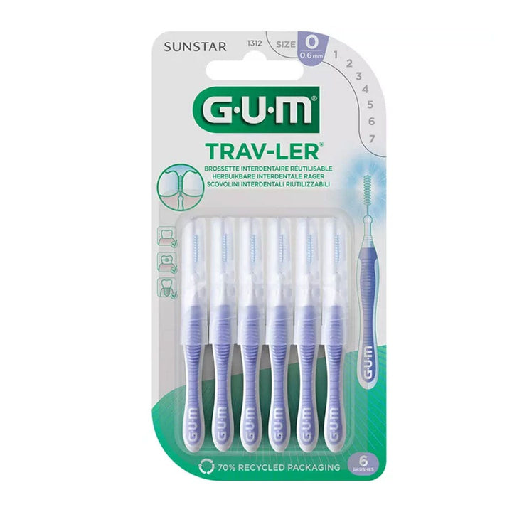 Gum Trav-ler Scovolini Interdentali 1312 Trav-ler 0,6mm X4 x6