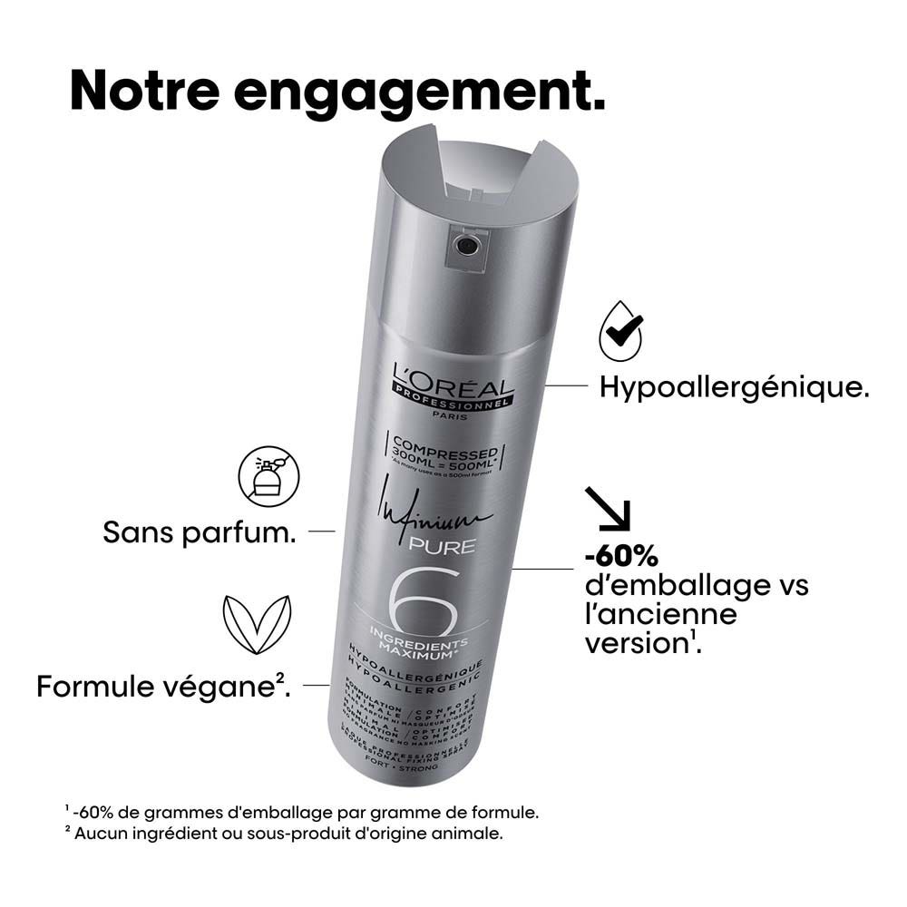 L'Oréal Professionnel Tecniart Pure 6 Strong Setting Lacquer 300ml (10.14fl oz)