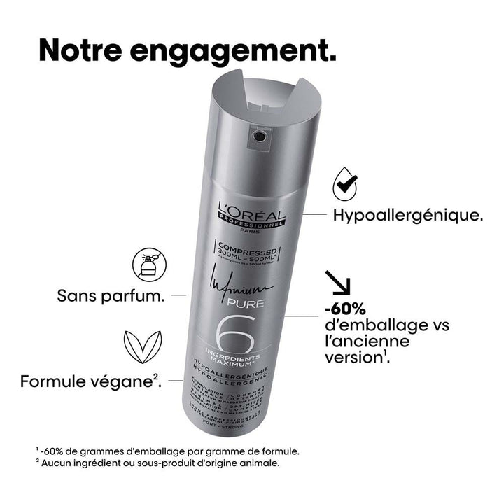 L'Oréal Professionnel Tecniart Pure 6 Strong Setting Lacquer 300ml (10.14fl oz)