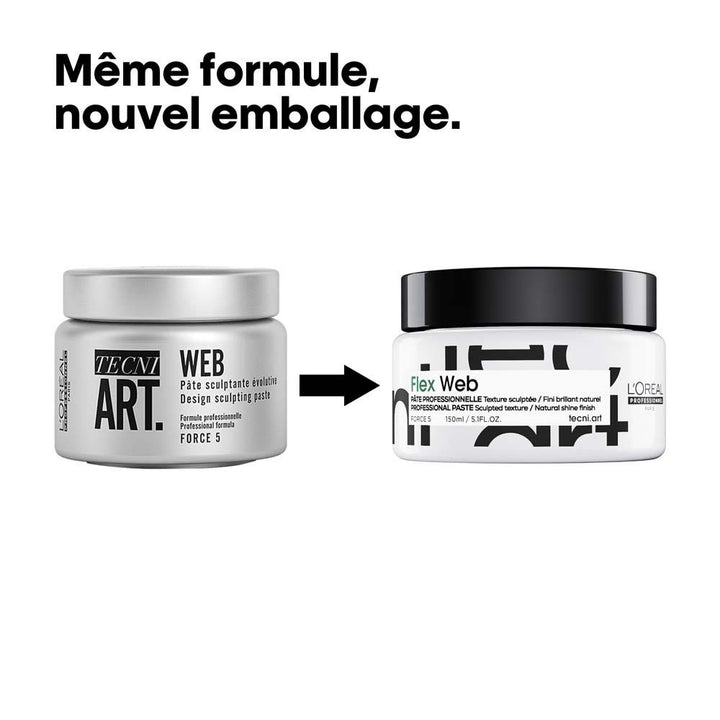 L'Oréal Professionnel Tecniart Tecni Art Web Evolving Sculpting Paste Force 5 150ml (5.07fl oz)