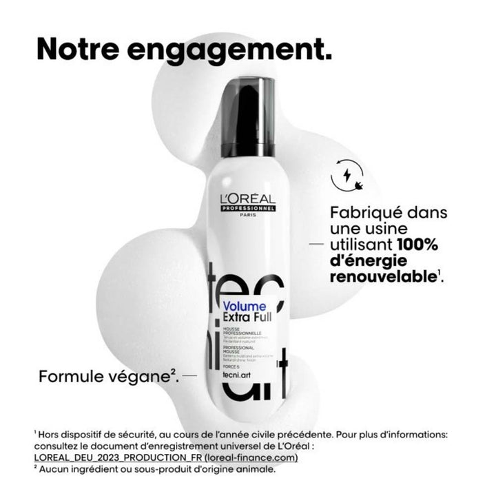 L'Oréal Professionnel Tecniart Tecni Art Full Volume Extra Strong Hold Volume Mousse Force 5 250ml (8.45fl oz)