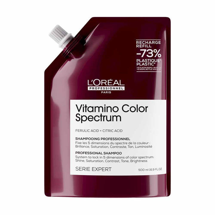 L'Oréal Professionnel Vitamino Color Spectrum Protective Eco-Recharge shampoo for coloured hair 500ml (16.91fl oz)