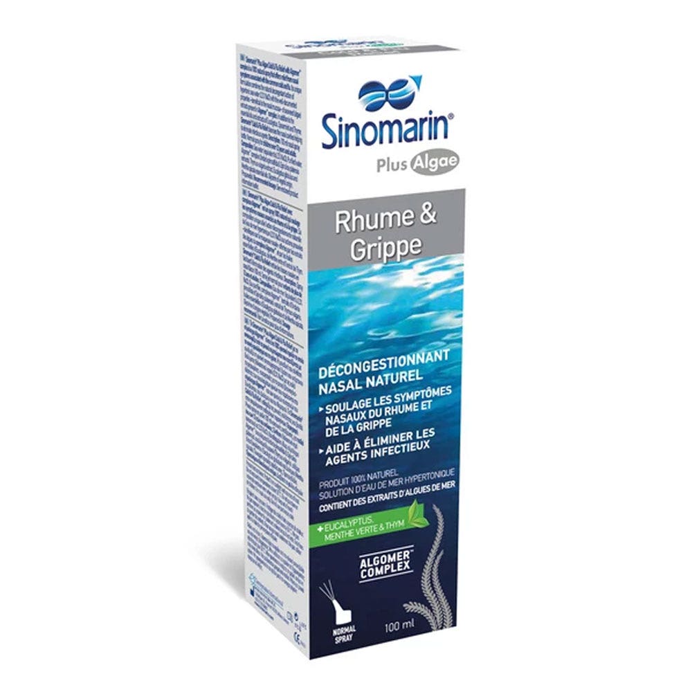 Gifrer Sinomarin Nasal spray for cold and flu with seaweed 100 ml (3.38fl oz)