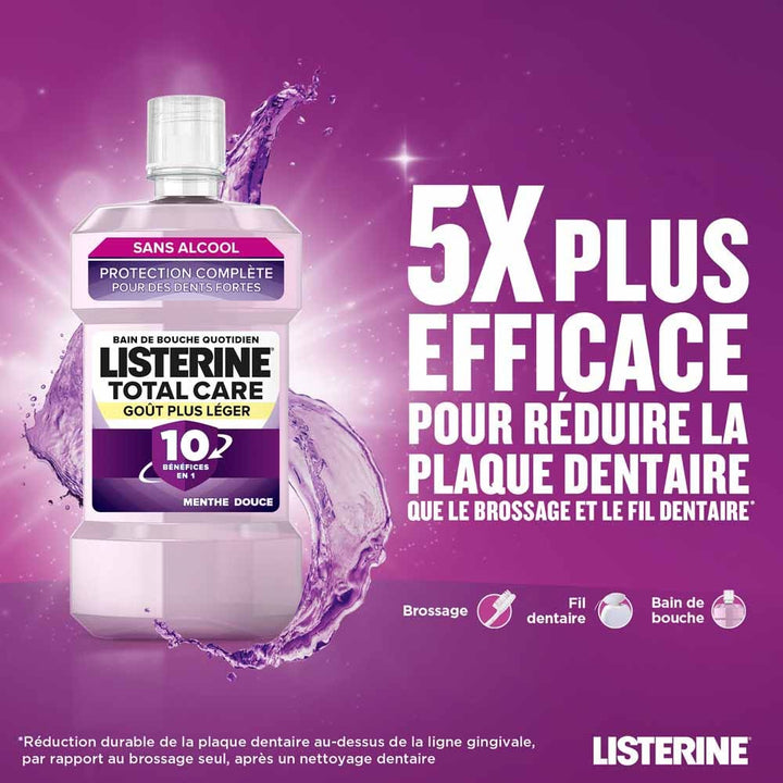 Listerine Total Care Mouthwash Sweet Mint Lighter Taste 500ml (16.91fl oz)