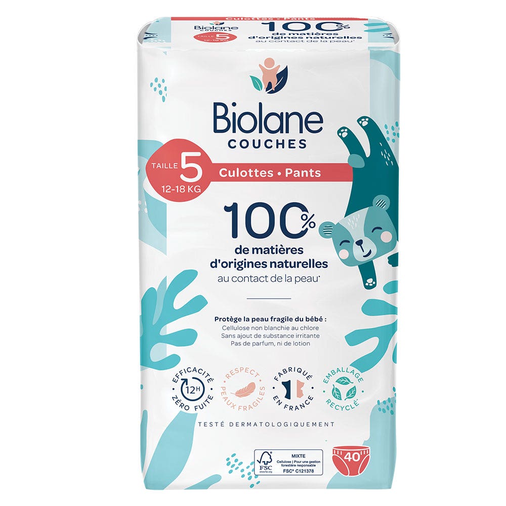 Biolane Diapers Size 5 12-18kg x40