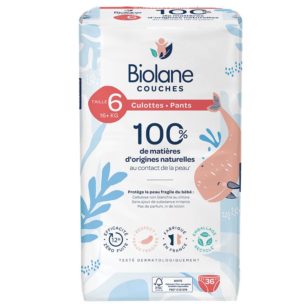 Biolane Diapers Size 6 16kg+ x36
