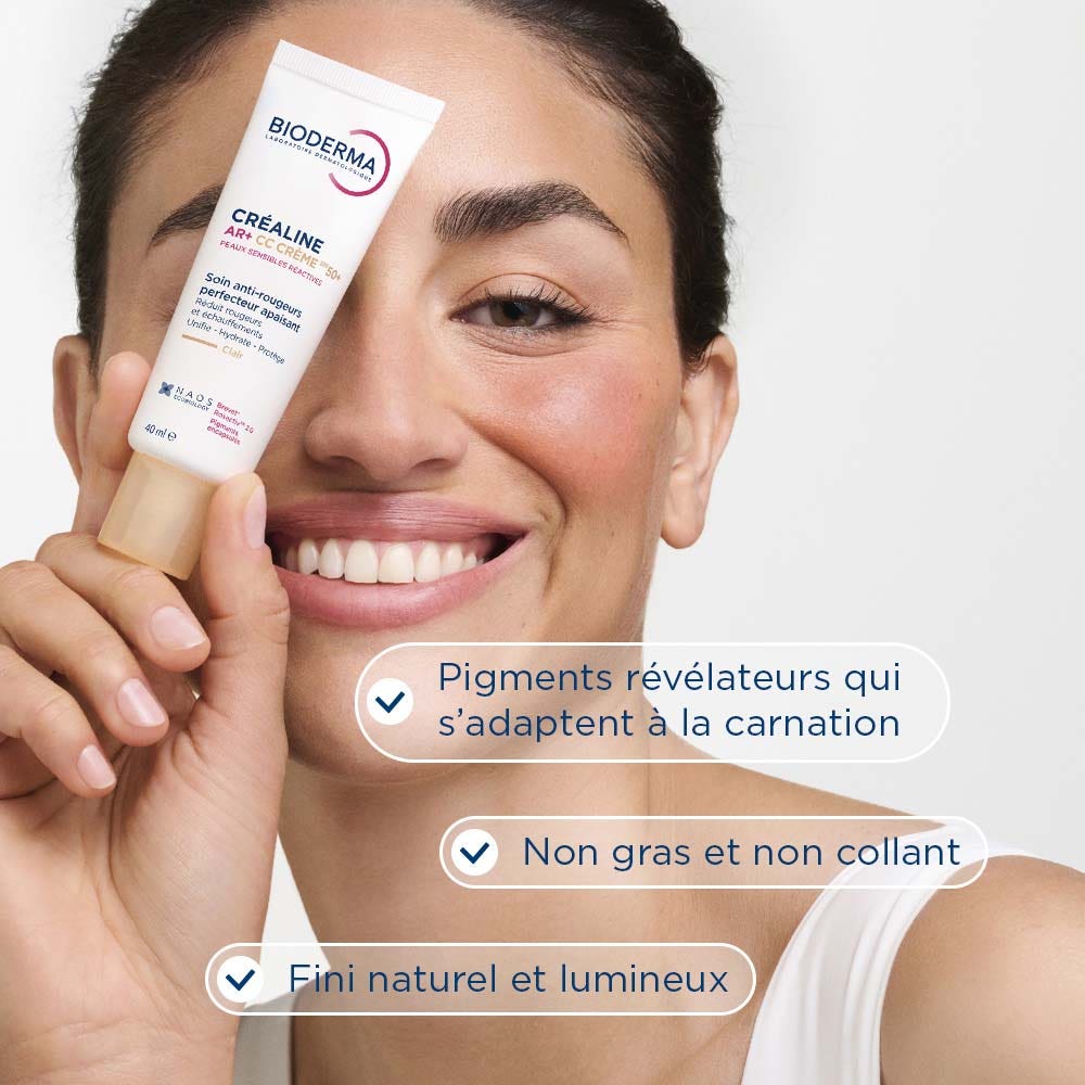 Bioderma Créaline AR + CC Cream SPF50 + Light 40ml (1,35FL OZ)