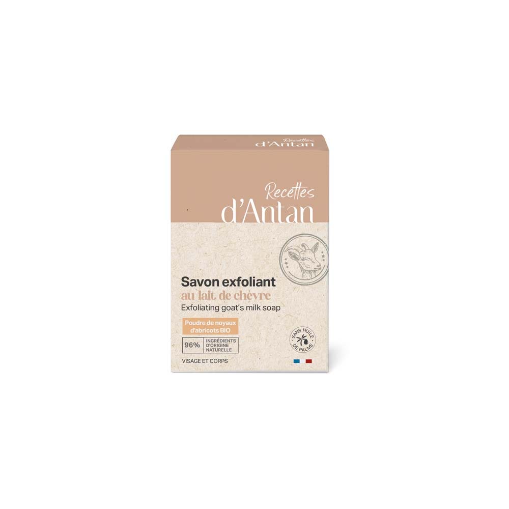 Recettes d'Antan Exfoliating soap bar with goat’s milk 100 g (3.53oz)
