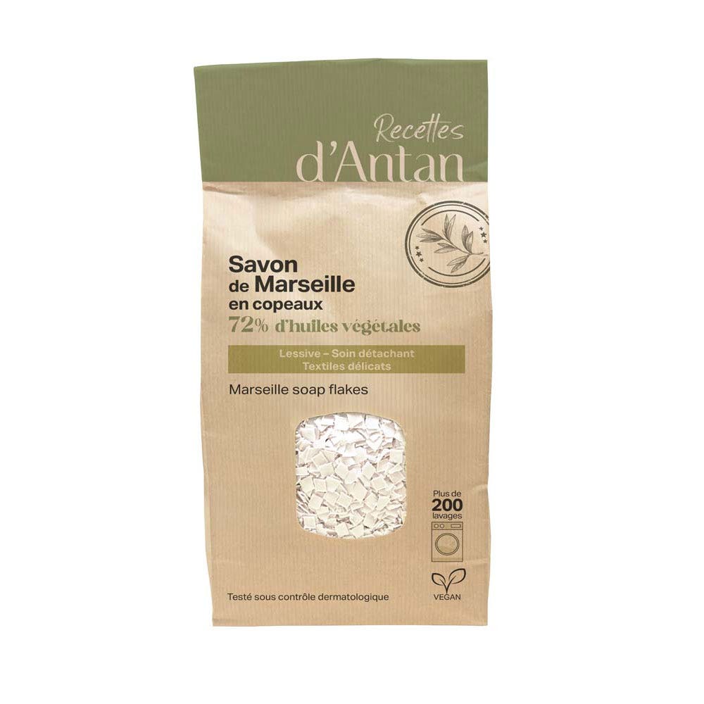 Recettes d'Antan Marseille soap stain remover laundry detergent in flakes 750 g (26.46oz)