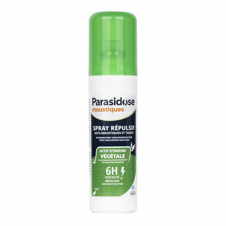 PARASIDOSE Active plant-based mosquito and tick repellent spray 100ml (3.38fl oz)