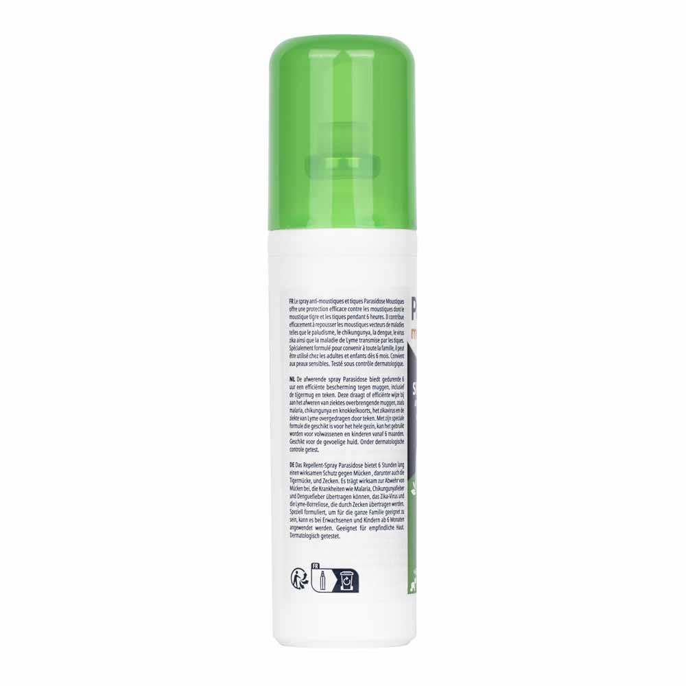 PARASIDOSE Active plant-based mosquito and tick repellent spray 100ml (3.38fl oz)