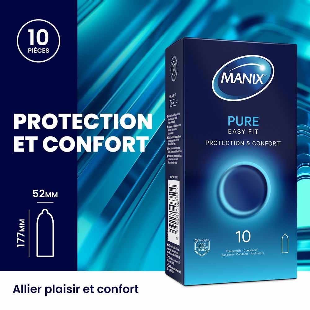 Manix Pure Easy Fit Super 14 Condoms x10