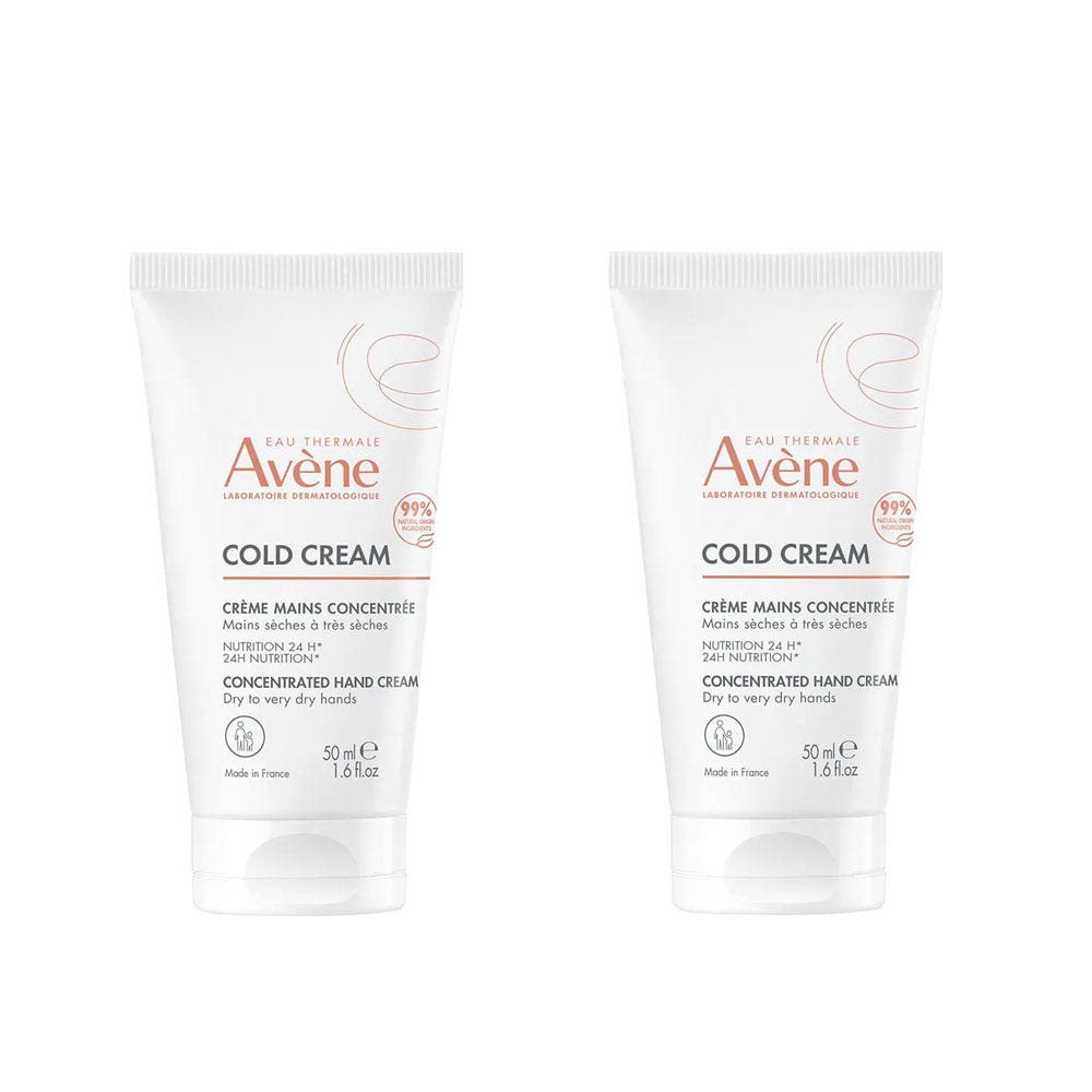 Avène Cold Cream Concentrated hand cream 2 x 50ml (1.69fl oz)