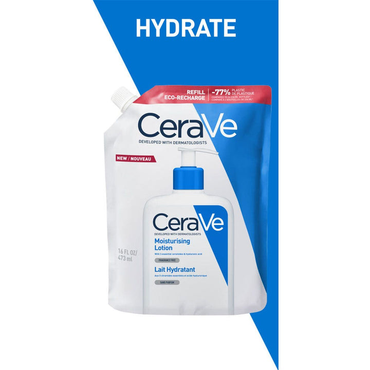 Cerave Body Eco refill hydrating face and body lotion for very dry skin 473ml (15.99fl oz)