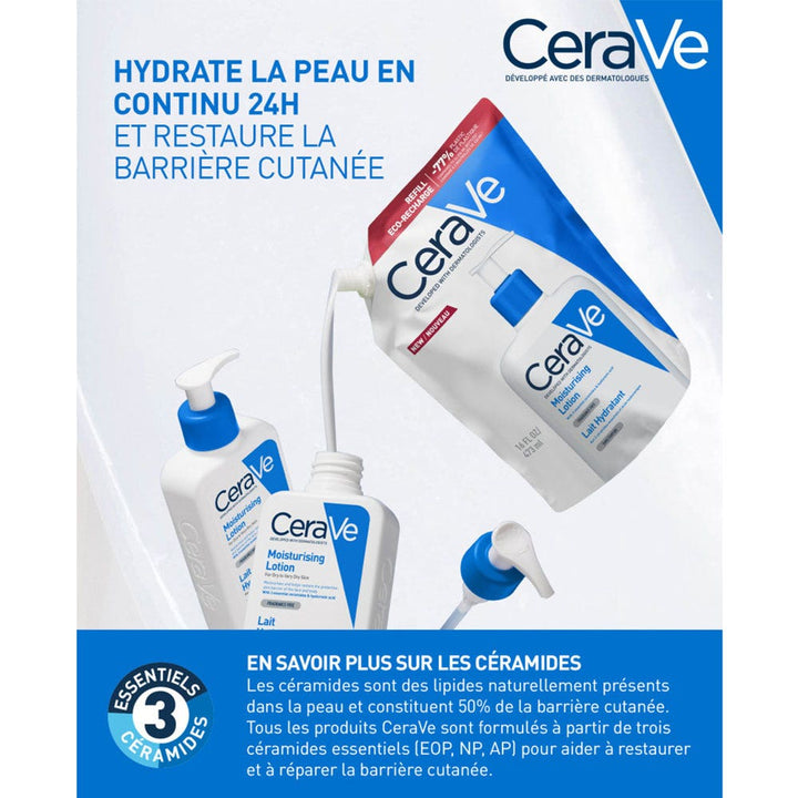 Cerave Body Eco refill hydrating face and body lotion for very dry skin 473ml (15.99fl oz)