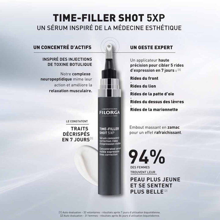 Filorga Time-Filler 5XP Wrinkle Correction Serum + Skin-Prep Exfoliating Cream Gift Set