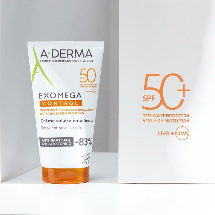 A-Derma Exomega Control Anti-scratch emollient cream SPF50+ 150 ml (5.07fl oz)