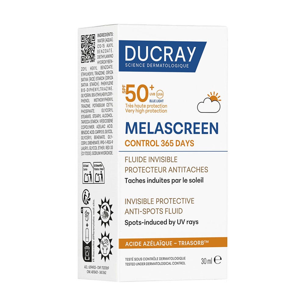 Ducray Melascreen Control 365-day invisible fluid SPF50+ 30 ml (1.01fl oz)