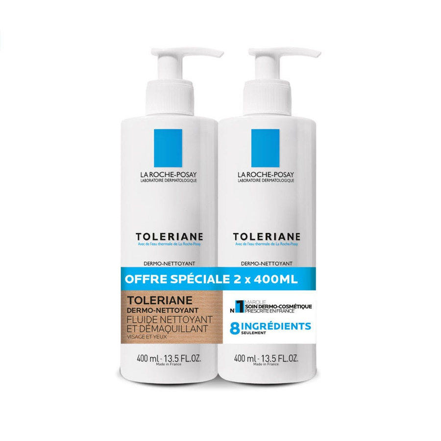La Roche-Posay Toleriane Cleansing and make-up removing fluid sensitive skin 2x 800ml (27.05fl oz)