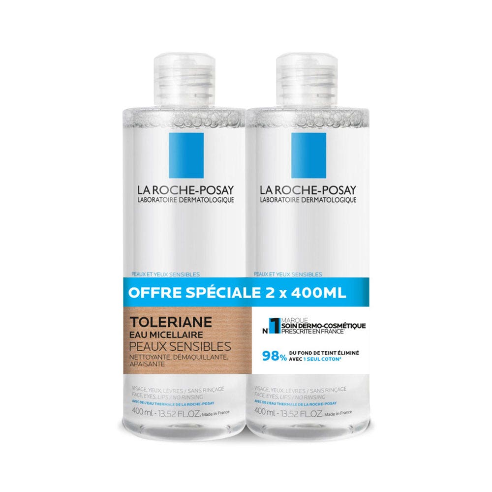 La Roche-Posay Toleriane Micellar water sensitive skin 2 x 400ml (13.53fl oz)
