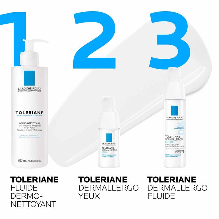 La Roche-Posay Toleriane Dermallergo Fluid 40ml + Free Dermo-Cleanser (1.35fl oz)
