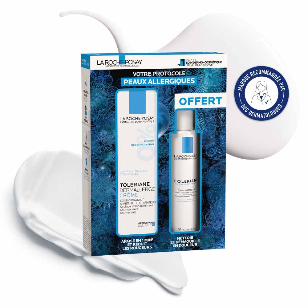La Roche-Posay Toleriane Dermallergo Cream 40ml + Free Dermo-Cleanser (1.35fl oz)
