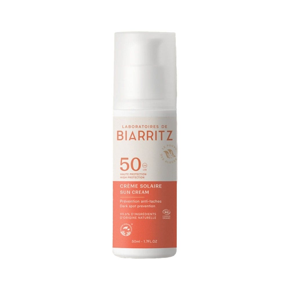 Laboratoires De Biarritz Sun care Algamaris Organic Sunscreen Face Cream Spf 50 Bio 50ml (1,69fl oz)