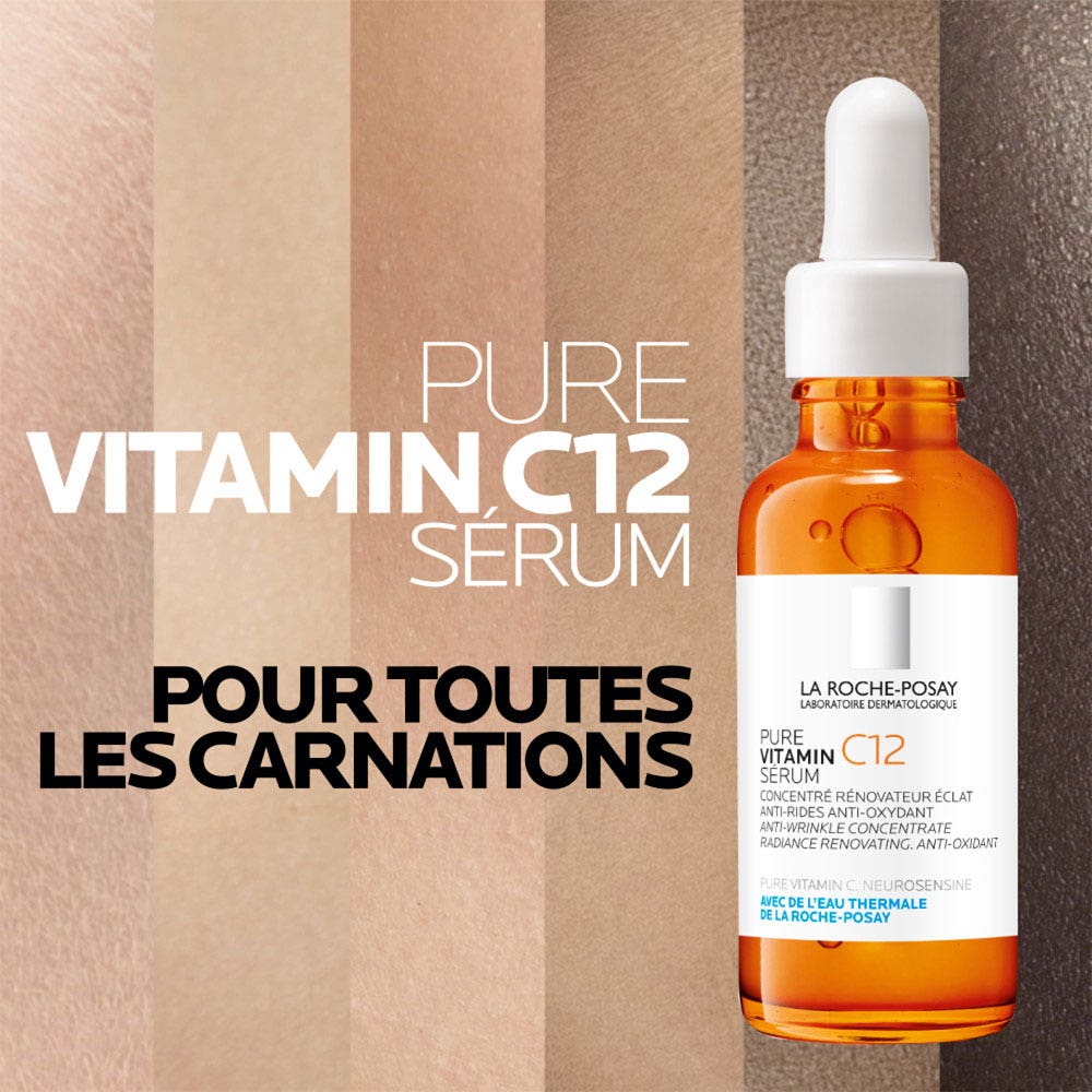 La Roche-Posay Toleriane Giftboxes Anti-Wrinkle Face Serum C12 + Free Anthelios Suncare SPF50+ Protection 45ml (1.52fl oz)