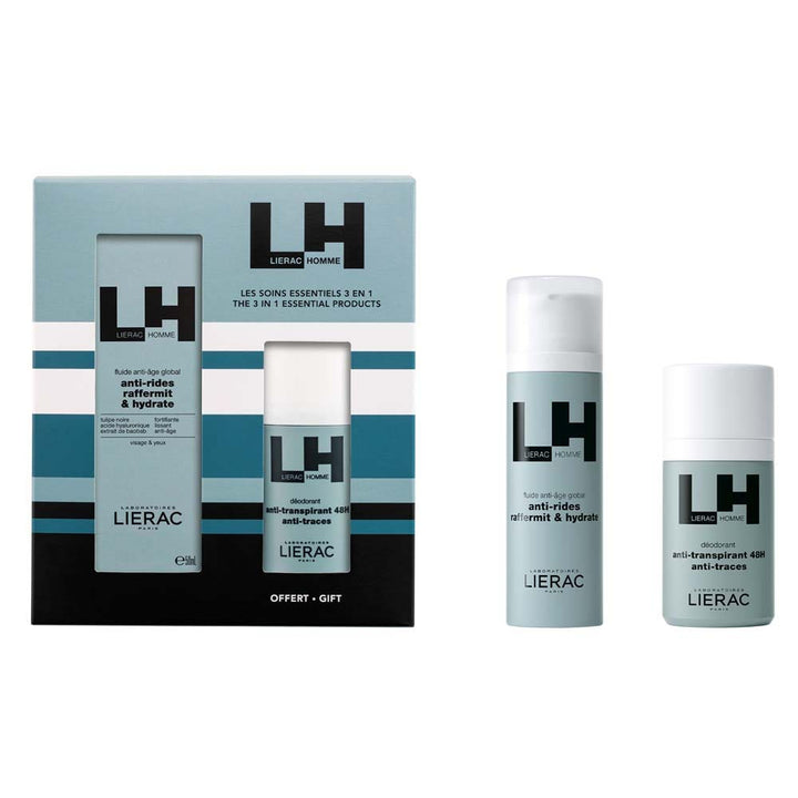 Lierac Man Father's Day gift set with anti-ageing fluid + free deodorant 100 ml (3.38fl oz)