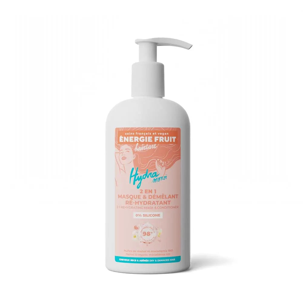 Energie Fruit 2 In 1 Masks Monoe & Organic Macadamia Oil Damaged Hair 300ml (10.14fl oz)