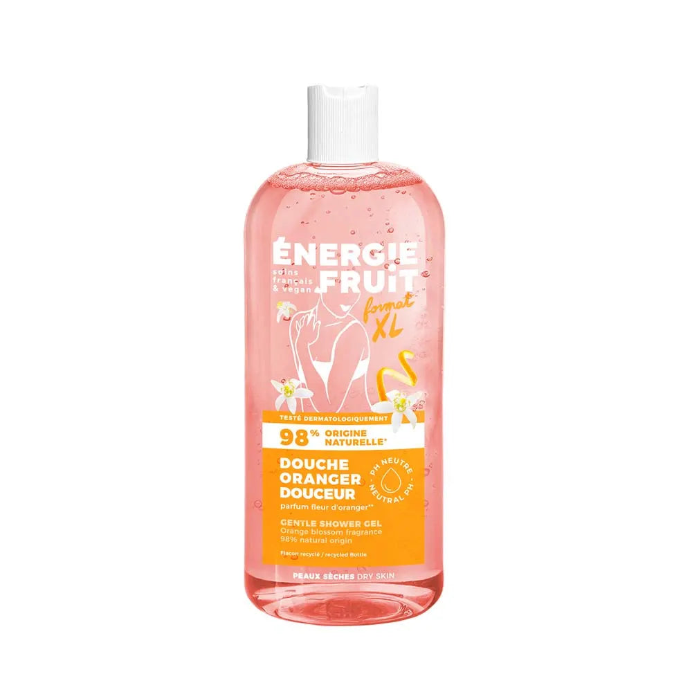Energie Fruit Shower Gel Neutral pH Orange Blossom & Organic Flax Oil 500ml (16.90fl oz)
