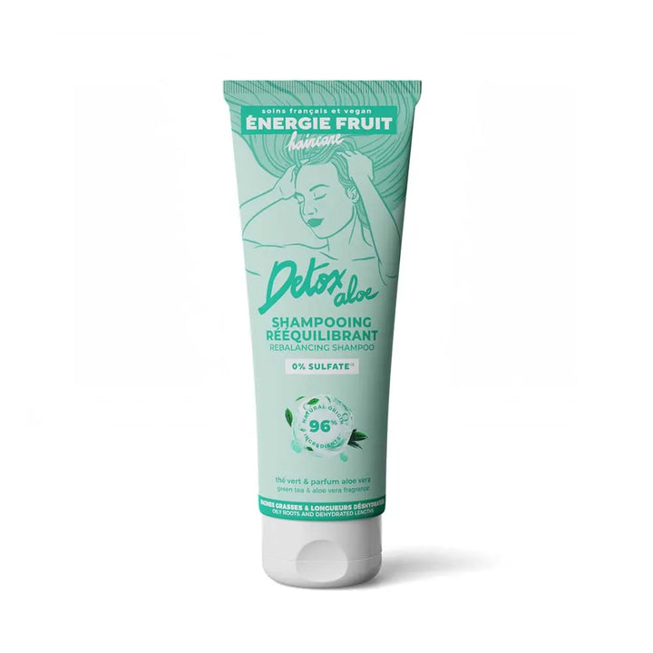 Energie Fruit Clean Detox Shampooing au Thé Vert pour Racines Grasses et Pointes Sèches 250ml