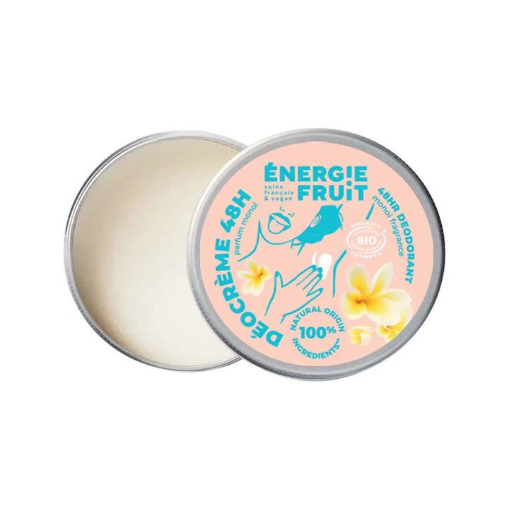 Energie Fruit 48H Deo Cream Monoï Bioes 45g - Natural Deodorant with Monoï Perfume
