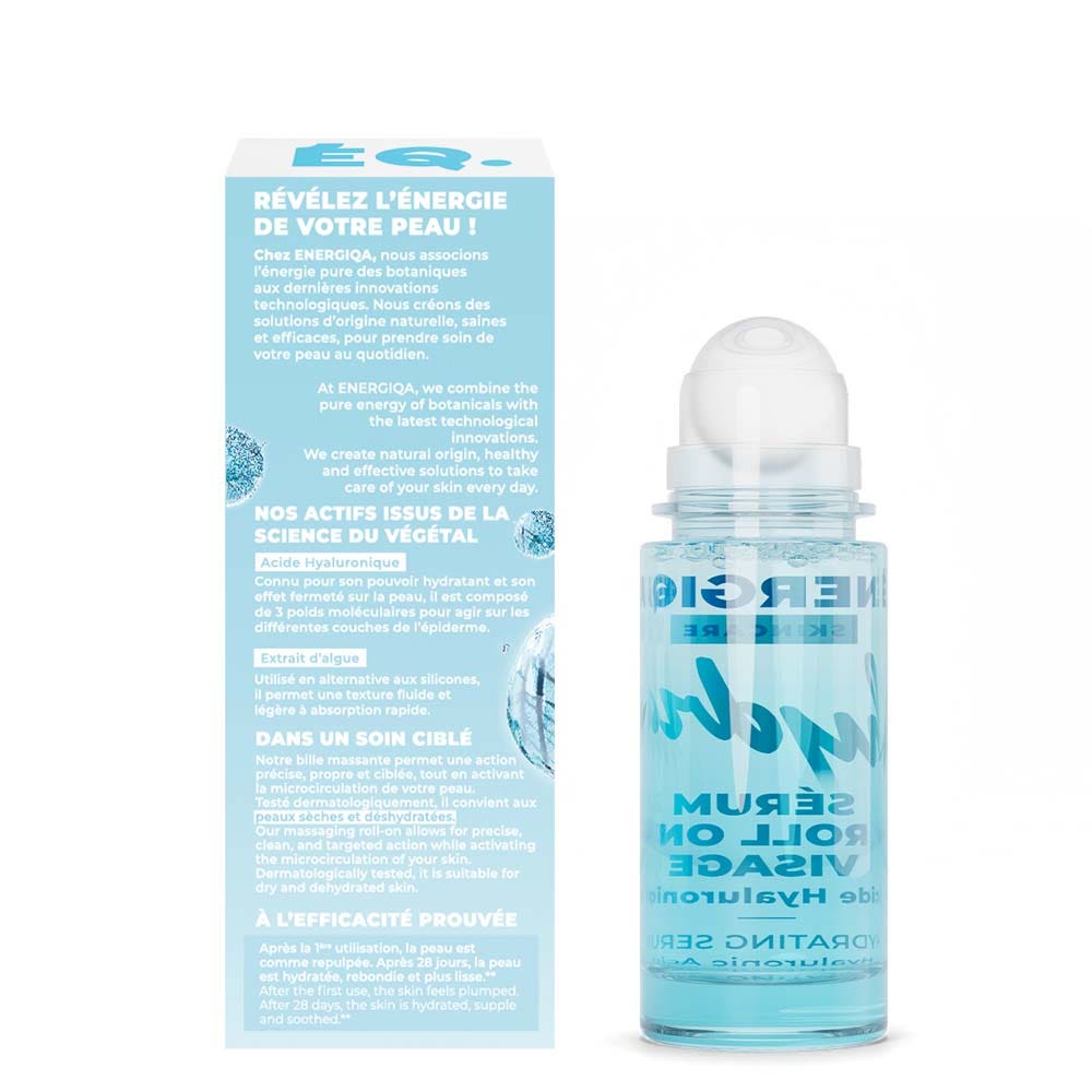 Energiqa Skincare Roll-on hydrating face serum hyaluronic acid 30 ml (1.01fl oz)