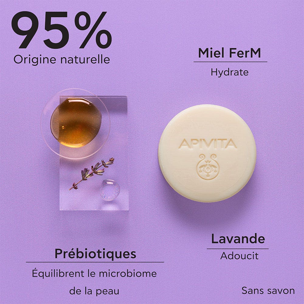 Apivita Solid Foamy Cleanser 80g (2.82 oz)