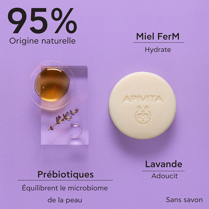 Apivita Solid Foamy Cleanser 80g (2.82 oz)
