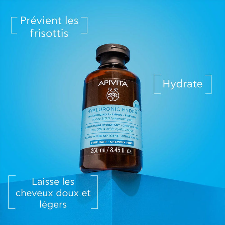 Apivita Hyaluronic Hydra Hydrating shampoo fine hair 250 ml (8.45fl oz)