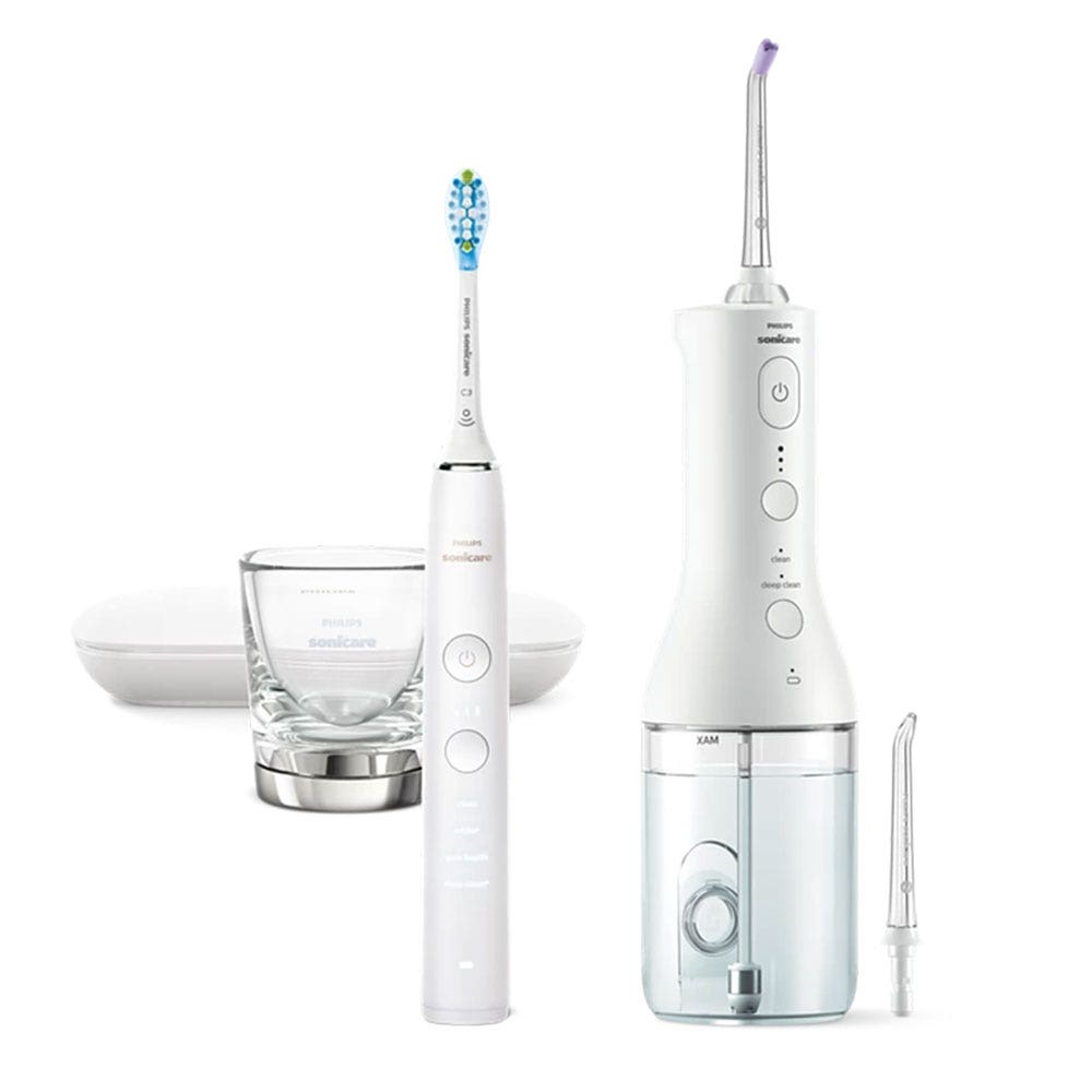 Philips Sonicare Giftboxes Power Flosser 3000+ Diamond Clean 9000
