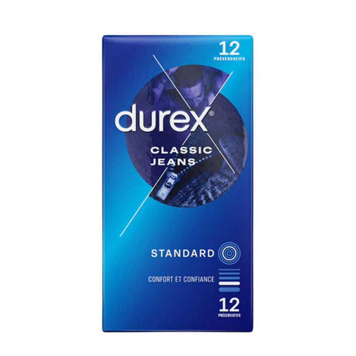 Durex Jeans Classic Lubricated Condoms 12 units