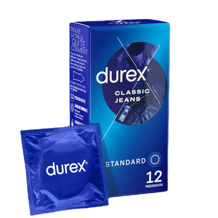 Durex Jeans Classic Lubricated Condoms 12 units