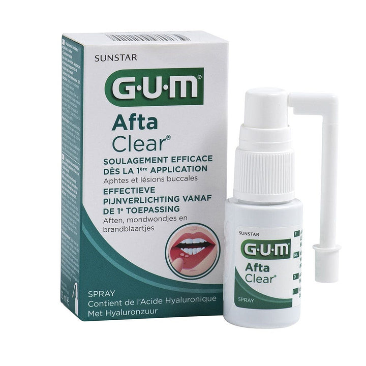 Gum AftaClear Spray Mouth ulcers and oral lesions 15ml (0.51fl oz)