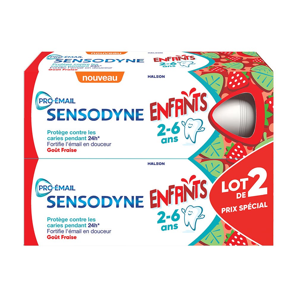 Sensodyne Pro-Email Toothpaste Children 0 to 6 years Sweet mint 2x50ml (1.69fl oz)